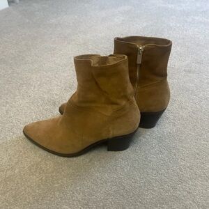 Stradivarius Tan Ankle Booties